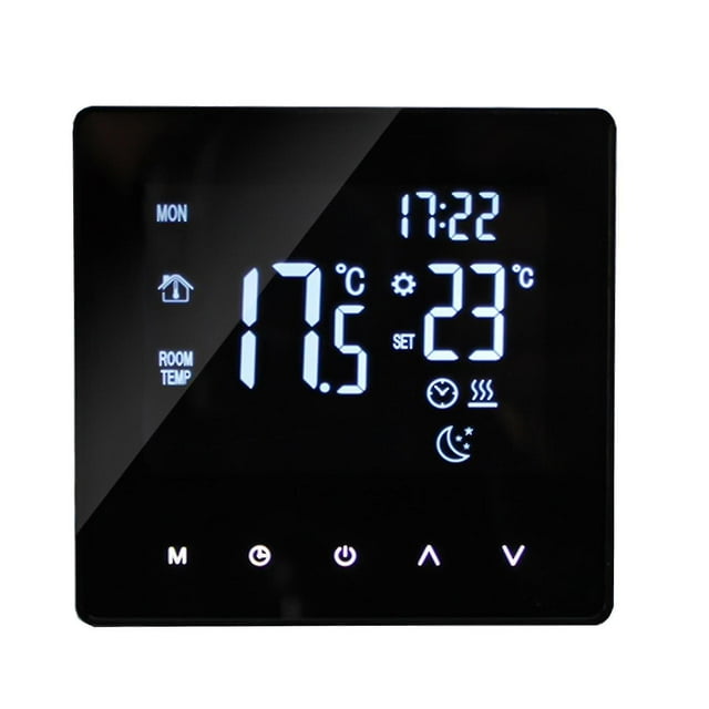 Thermostat Intelligent Wifi Contrôleur de Température pour Chauffage Électrique Écran Tactile Lcd Programmable Semaine Contrôle par Application Chauffage au Sol Thermostat