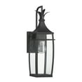 thumbnail image 2 of Matte Black One Light Outdoor Wall Lantern from the Montpelier Collection, 2 of 5