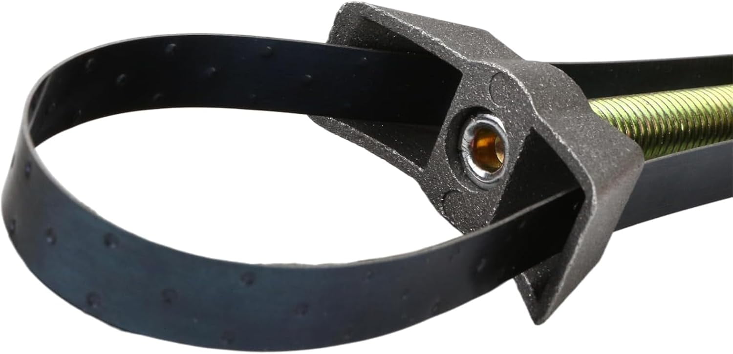 Adjustable Oil Filter Strap Wrench – Heavy Duty Removal Tool for Car, Truck, Motorcycle Filters, Universal  (2pc-L)