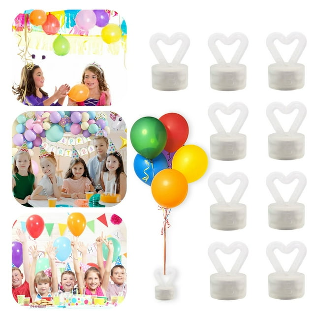 YAOMOBB Poids de Ballons de Fête Ensemble de Poids de Ballons 10 Pcs Empêcher le Ballon de s'Écarter Réutilisable en Acier Inoxydable Décoration de Mariage Bal d'Anniversaire