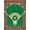 Green Tan Red, Pattern 2, variant on ODIKA Field Vintage Sport Emblem With Star Border And Diamond Layout Baseball Flowing Pet Friendly & Kids Safe Play for Playroom, Bedroom, Reading Nook