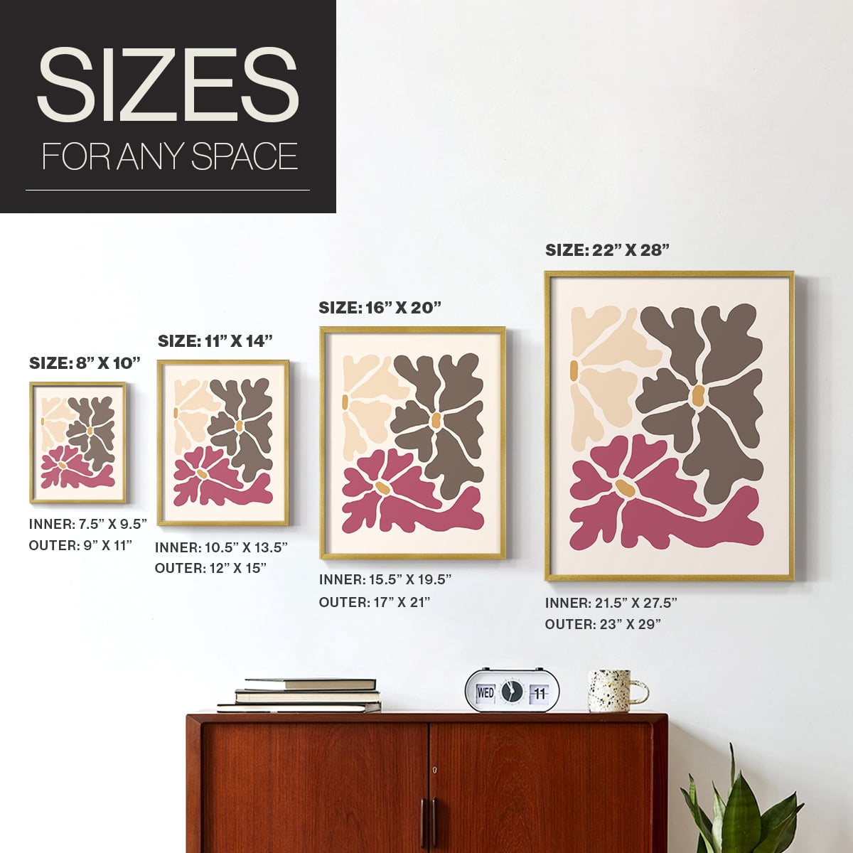 Matisse CCLX in Solid Wood 8 x 10 Framed Print