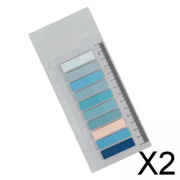 2x Pestañas De índice 120 Piezas Grabables Con Regla Bloc De Notas Estético Para Cuadernos Oficina StyleC 2 piezas