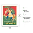 thumbnail image 2 of Savor Savora (Savourez la Savora) Mustard-Based Condiment - Vintage French Advertising Poster by Leonetto Cappiello c.1930 - Bamboo Fine Art 290gsm Paper Print (Unframed) 24x32in, 2 of 4