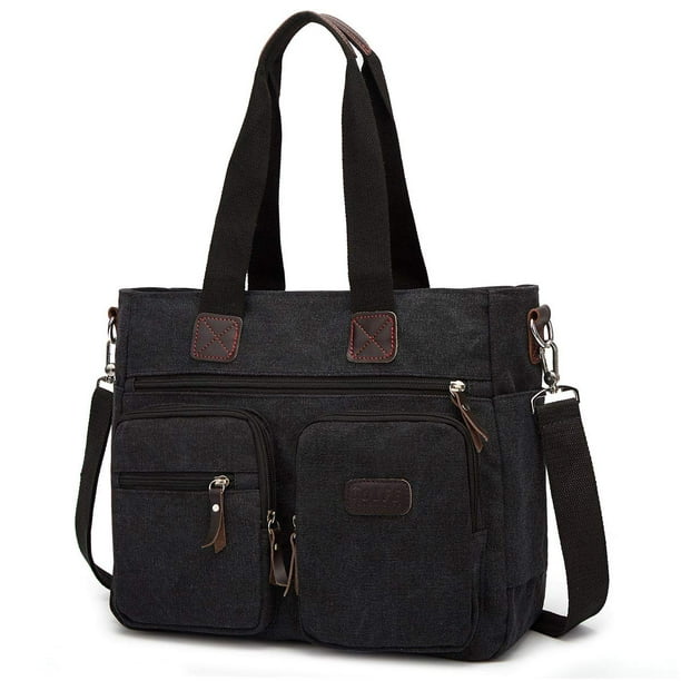 Bolso de hombro Tolfe para mujer con asa superior, bolso de hombro de lona