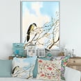 thumbnail image 2 of Designart 'Bird Sitting On Old Bare Tree With Blue Cloudy Sky' Traditional Framed Canvas Wall Art Print, 2 of 5