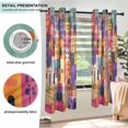 thumbnail image 3 of Yayeee Window Curtains Light Filtering 63"x42" Grommet Panel Pair Home Living Room Decor, Art Buildings, 3 of 7