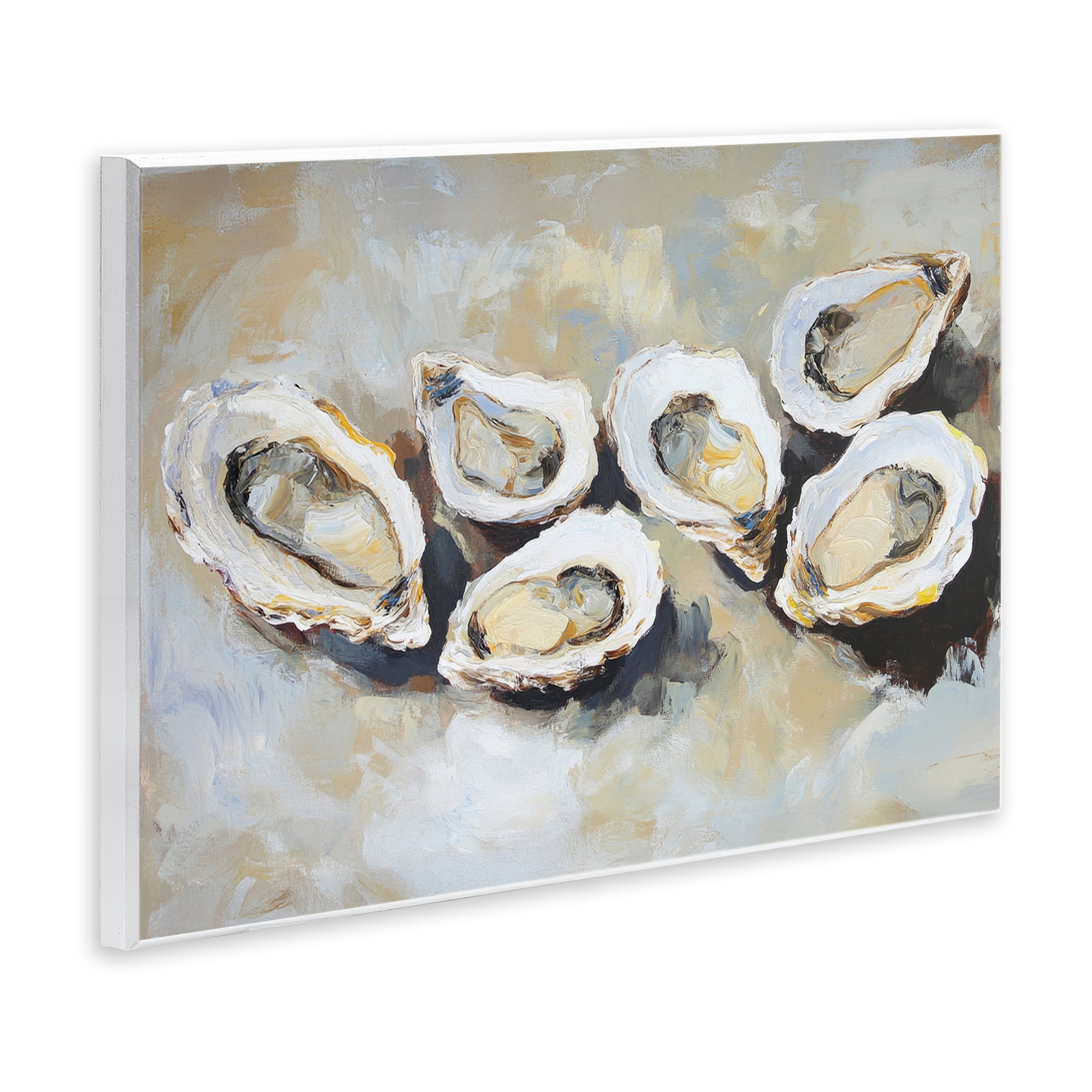 Stupell Industries Line of Oysters in Neutrals Wall Plaque Art, design by Sisi and Seb