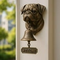 thumbnail image 3 of Pug Welcome Doorbell – Vintage Cast Iron Dog Door Bell with “Welcome” Sign, Wall Mounted Outdoor Dinner Bell for Farmhouse, Porch, Yard, Garden Gate Decor, 3 of 7