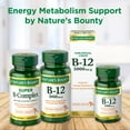 thumbnail image 6 of (2 pack) Nature's Bounty Vitamin B12 5000 mcg Tablets for Energy Metabolism, 40 Ct, 6 of 7