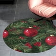 thumbnail image 4 of Christmas Balls Colorful Round Carpet Circle Rug Outdoor Patio Area Rug Washable Large Area Rugs Hallway Room Decor Fitness Mats, 4 of 8
