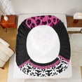 thumbnail image 5 of jejeloiu Leopard Cheetah Pattern Bed Sheets,Cute Loves Heart King Sheets,Pink White Black Sheet Set For Adults,Super Cozy Room Decor,4pcs, 5 of 7