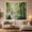 Bamboo Mountains, variant on Bamboo Forest Over Calm Pond, Serene Photorealistic for Nature Lovers, Forest Landscape Art, Housewarming Gift, Tapestry Wall Hanging for Living Room and Bedroom