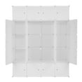 thumbnail image 5 of UWR-Nite Cube Storage Organizer, 20- Cube DIY Plastic Closet Cabinet, Modular Book Shelf Organizer Units, Storage Shelving Ideal for Bedroom Living Room Office with Doors, 5 of 6