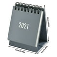 thumbnail image 4 of 2021 Mini Desktop Calendar Table English Yearly Calendar Schedule Planner Montly Schedule Planner Agenda Organizer, Green, 4 of 7