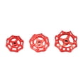 thumbnail image 1 of Harpily Accessoires de Robinets 3 Pcs Rond Trou Carré Coupé Volant d'Arrosage Robinet d'Eau Poignée en Ppr Raccords de Tuyauterie d'Eau Rouge Taille Unique Rouge, 1 of 5