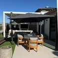 thumbnail image 5 of PURPLE LEAF 8x11 Ft Cantilever Umbrella Left-right Tilting Swivel Large Square Patio Umbrella Outdoor Offset Aluminum Umbrella with 360°Rotation Adjustable Garden,Gray, 5 of 13