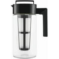 thumbnail image 4 of Takeya Patented Deluxe Cold Brew Coffee Maker with Black Lid Airtight Pitcher, 1 Quart, Black, 4 of 8