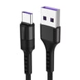 thumbnail image 2 of 5A USB to USB C Cable,39inch Nylon Type C Charger Fast Charging,Compatible with Smartphones Tablets(Black), 2 of 6