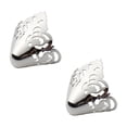 thumbnail image 1 of lionlar 2 Pieces Metal Shoes Pointed Protector Solid Color Decoration Shoes Tips Cap, 1 of 9