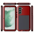thumbnail image 3 of Nalacover Rugged Case for Samsung Galaxy S23 Plus, With Tempered Galss Screen Protector Heavy Duty Malitary Grade Full Protection Cover, Aluminum Alloy Metal + TPU Shockproof Dustproof Case, Red, 3 of 4