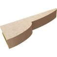 thumbnail image 6 of 4"W x 24"D x 8"H Thin Crestline Rough Cedar Woodgrain TimberThane Corbel, Primed Tan, 6 of 6
