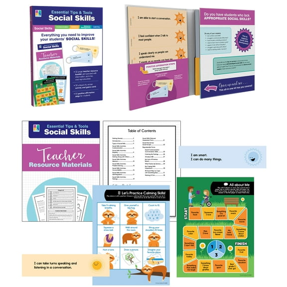 Key Education Essential Tips & Tools: Social Skills Book Set (81 pieces) Grade PK-8