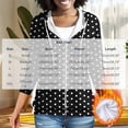 thumbnail image 5 of Trikvn Women's Polka Dot Zip Up Hoodies Long Sleeve Lightweight Sweatshirts Classic Printed Full Zip Jacket with Pockets and Drawstring Casual Outerwear for Fall Fashion, 5 of 7