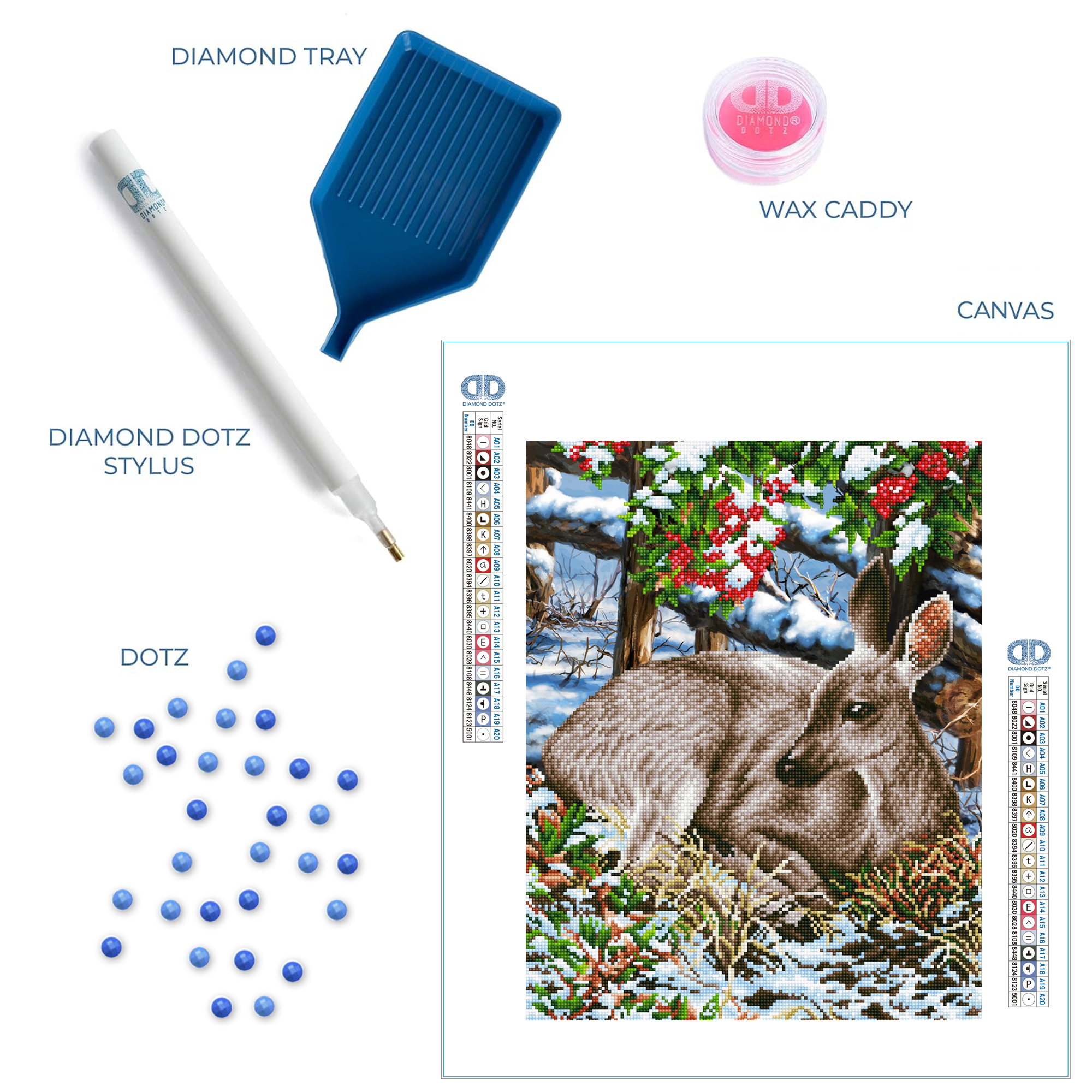Diamond Dotz Quiet Moment Deer Diamond Painting Kits for Adults - Diamond Art Kits a Relaxing Creative Craft Kit with Dotz Gems 20.5"x16.5"
