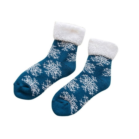 

Women Winter Thickened Plush Fleece Socks Nonslip Floor Socks Socking