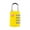 Yellow, variant on 4-Digit Security Padlock Travel Locks TSA Approved Luggage Combination Locks Durable Travel Accessories for Lockers Bags