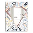 thumbnail image 2 of DESIGN ART Designart 'Marbled Diamond 7' Mid-Century Mirror - Large Printed Wall Mirror 27.5in.x39.5in., 2 of 5