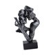thumbnail image 5 of Escultura abstracta de cara de pareja besándose, figura de amor, centro de mesa, artesanía Plateado vintage, 5 of 9