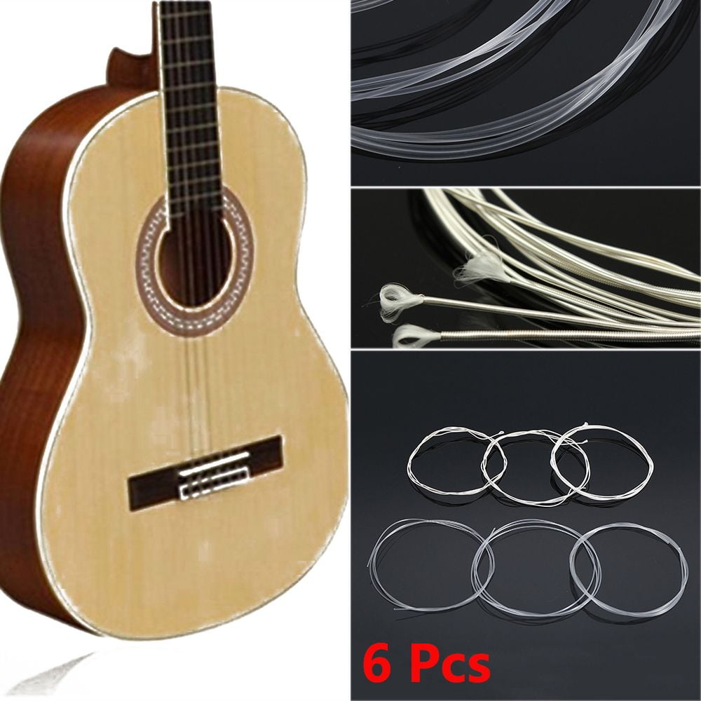 Classical Guitar Nylon Strings Clear Nylon Strings Silver-Plated Musical  Instrument Accessories For Folk Guitar R0A2