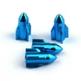 thumbnail image 1 of 4pcs Tire Valve Stem Caps Professional Covering Accessories Modified Components Solid Color Wheel Air Cover Replacement Sky blue, 1 of 6