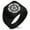 Black, variant on Stainless Steel Nobunaga Oda Samurai Crest Geometric Pattern Biker Style Polished Ring