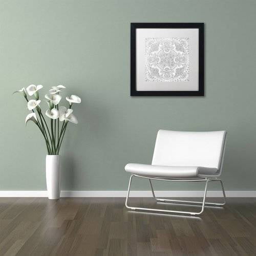 Trademark Fine Art "Christmas Angels" Canvas Art by Hello Angel, White Matte, Black Frame