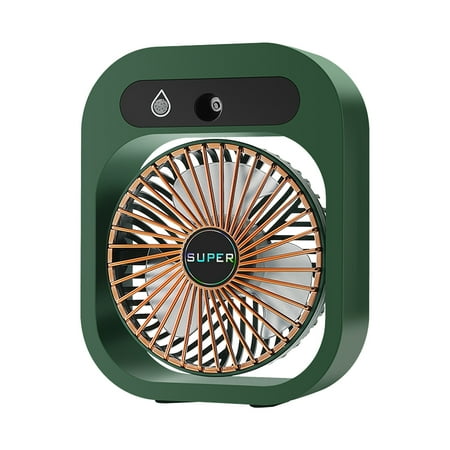 

Desk Misting Fan Cooling Mister Fan USB Rechargeable Humidifier Portable Spray Misting Fan with 3 Wind Speeds for Camping Home Room Office