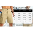 thumbnail image 7 of Thrilos Mens Shorts Hiking Quick Dry Cargo Shorts Lightweight Work Shorts with 5 Zipper Pockets, 7 of 7