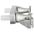 thumbnail image 3 of Dura Faucet Robinet DF-SA110LH-SN Utilisé pour Baignoire; Poignée Designer à 2 Leviers; Nickel Satin Brossé/plastique; Application à 2 Trous; Valve à Cartouche Sans Lave-Glace, 3 of 5