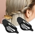 thumbnail image 3 of Unique Bargains 3pcs Plastic Hair Claws Hair Clips Hair Barrettes for Women Black 4.69''x1.89''x1.02'', 3 of 7