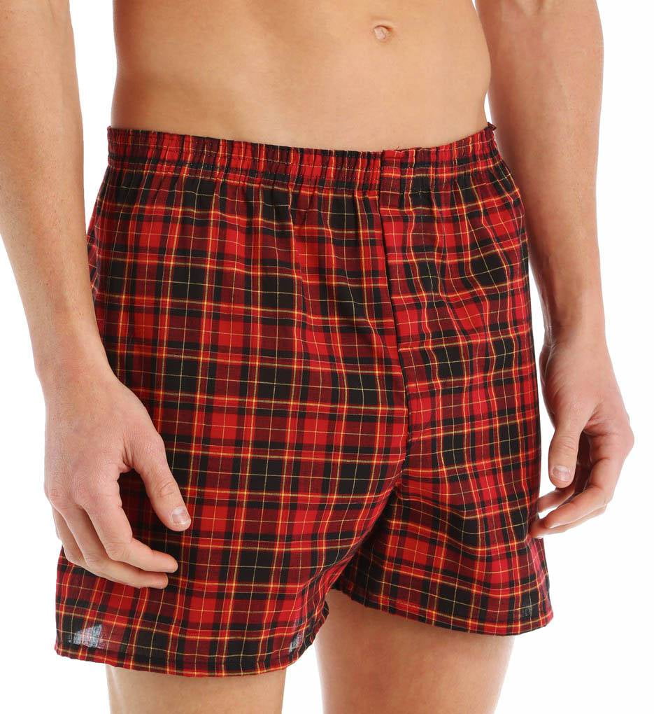 Men's Assorted Tartan Plaid Boxers, 3 Pack