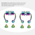 thumbnail image 4 of Visland Women/Men Fake Nose Ring, Non-Piercing Fashion Magnetic septum Clip for Party and Daily 2PCS, 4 of 8