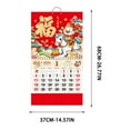 thumbnail image 3 of 2026 Calendar, Horse Wall Calendar, Chinese Lunar Calendar with Golden Horse Design, New Years Decorations 2026, Home & Office Decoration, Thick Tear-Resistant Paper, 3 of 5