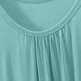 thumbnail image 5 of Wyobmus Lightweight Modal Nightgowns for Women Solid Sleeveless Cotton Nightgown Mid-Calf Nightdress Homewear Loungewear Mint Green, 5 of 7