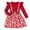 Z1-Red, variant on Toddler Girls Dresses Long Sleeve A-Line Swing Heart Print Ruffle Sleeve Bowknot Party Valentine's Day Outfits Clothes