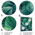 thumbnail image 3 of Designart "Green Leafs Harmony Botanical Beauty" Leaves Metal Wall Art Prints, 3 of 5