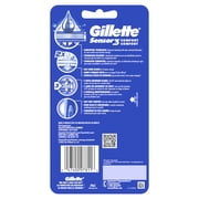 Gillette Sensor3 Comfort, Men's Disposable Shaving Razors, 4 Count