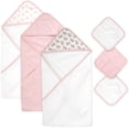 thumbnail image 4 of Juego de 6 Piezas de Toallas de Baño con Capucha para Bebé 76x76 cm, 4 of 5