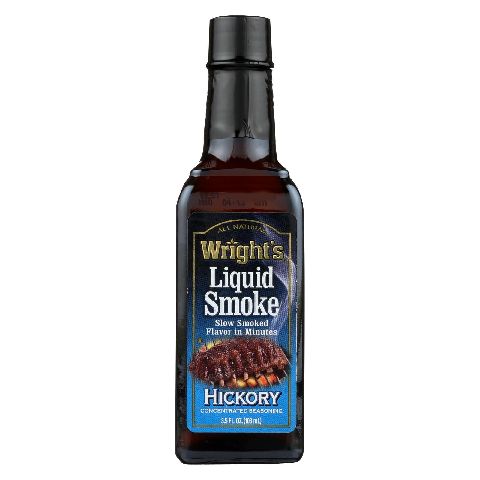Wrights Hickory Seasoning Liquid Smoke 3 5 Fl Oz Wrights Hickory Seasoning Liquid Smoke 3 5 Fl Oz